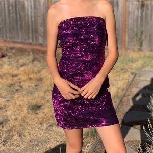 Forever 21 Strapless Sparkly Dress